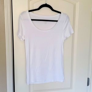 Merona scoop neck white tee